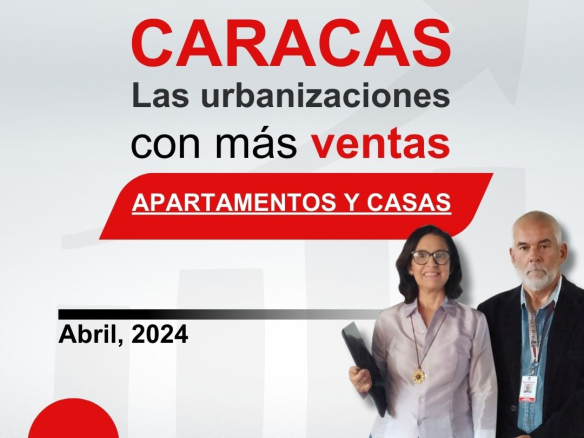 Estadísticas de Venta de Inmubles mes de Abril 2024 Caracas