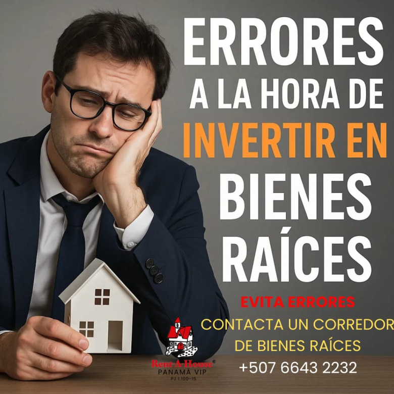 Errores a la hora de invertir en bienes raíces