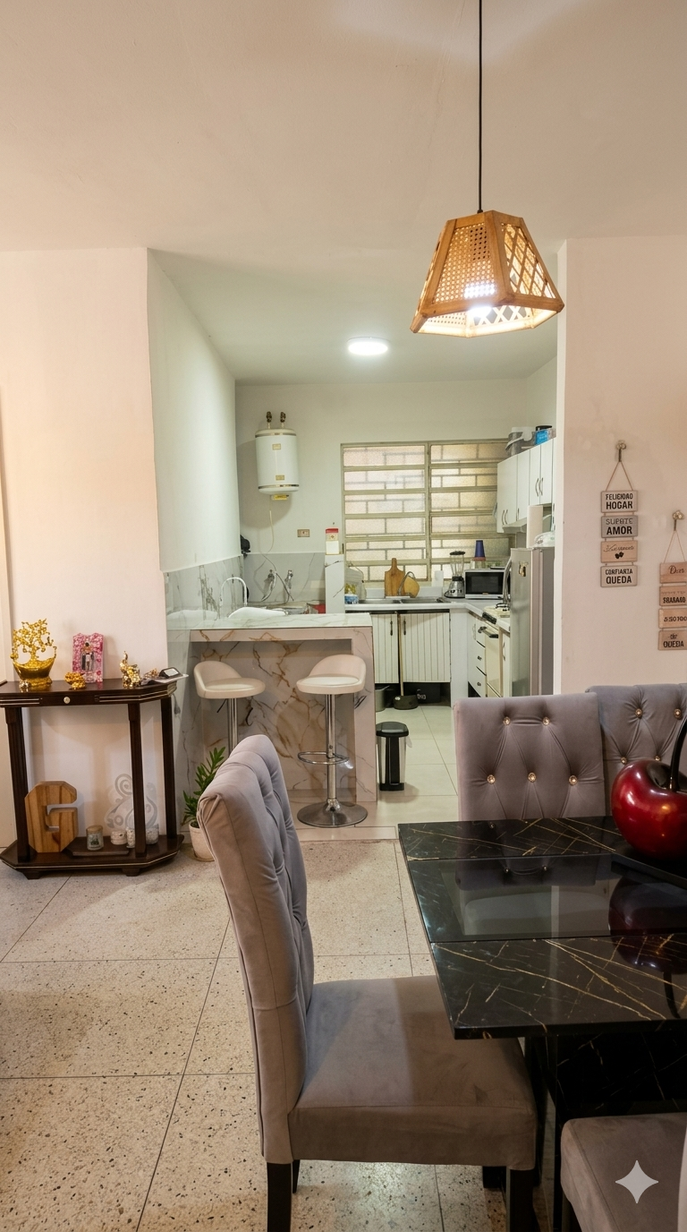 Foto mejorada sala cocina