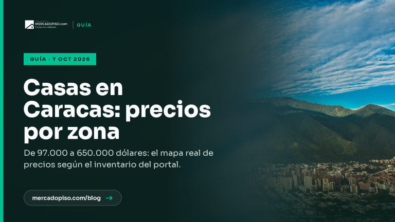 Casas en venta en Caracas: precios por zona en 2026