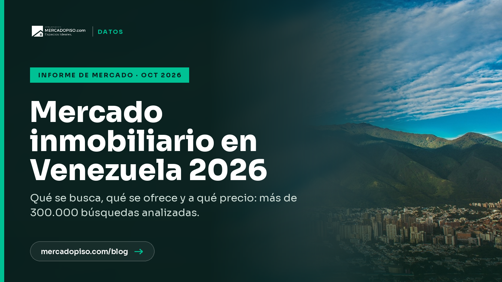 Informe del mercado inmobiliario en Venezuela 2026 de MercadoPiso